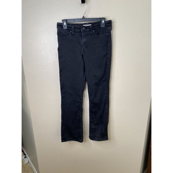 Levis 315 Shaping Bootcut Womens Jeans 29 Black Denim Stretch Comfortable - Picture 1 of 10